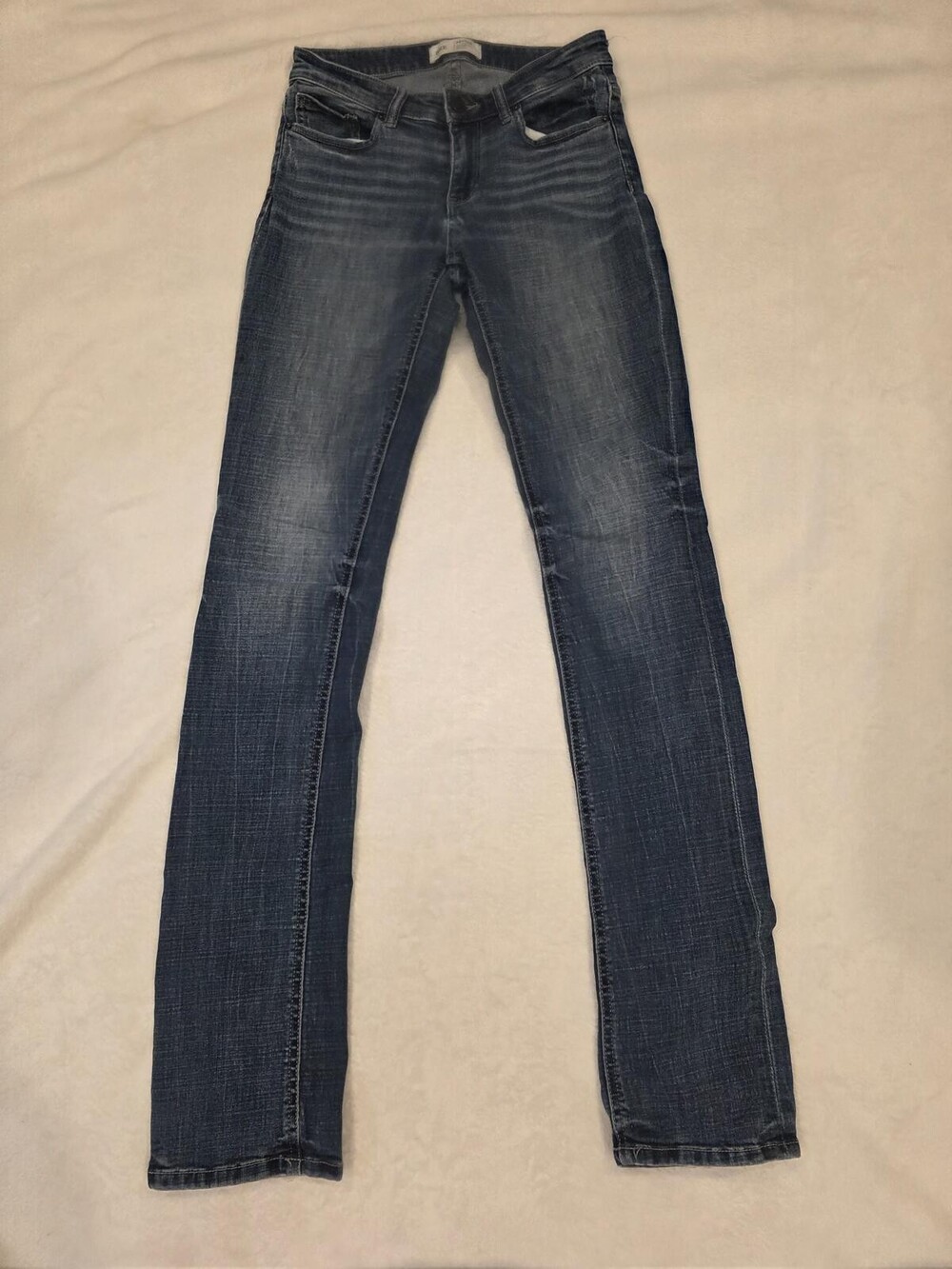 BKE Payton Jeans Womens Size 25x35.5 Blue Denim Stretch Bootcut Inseam 35